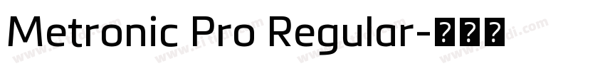 Metronic Pro Regular字体转换
